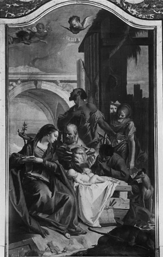 Adorazione dei pastori - Melara, Chiesa parrocchiale di San Materno Vescovo